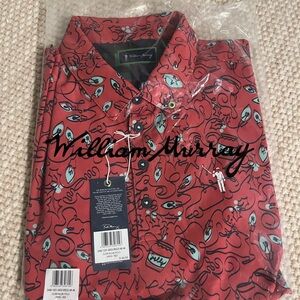 William Murray Golf Red Graphic Men's Shirt